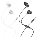 Wired earphones 3.5mm “M96 Platinum” with mic