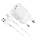 Wall charger “N10 Starter” single port PD20W EU set with cable