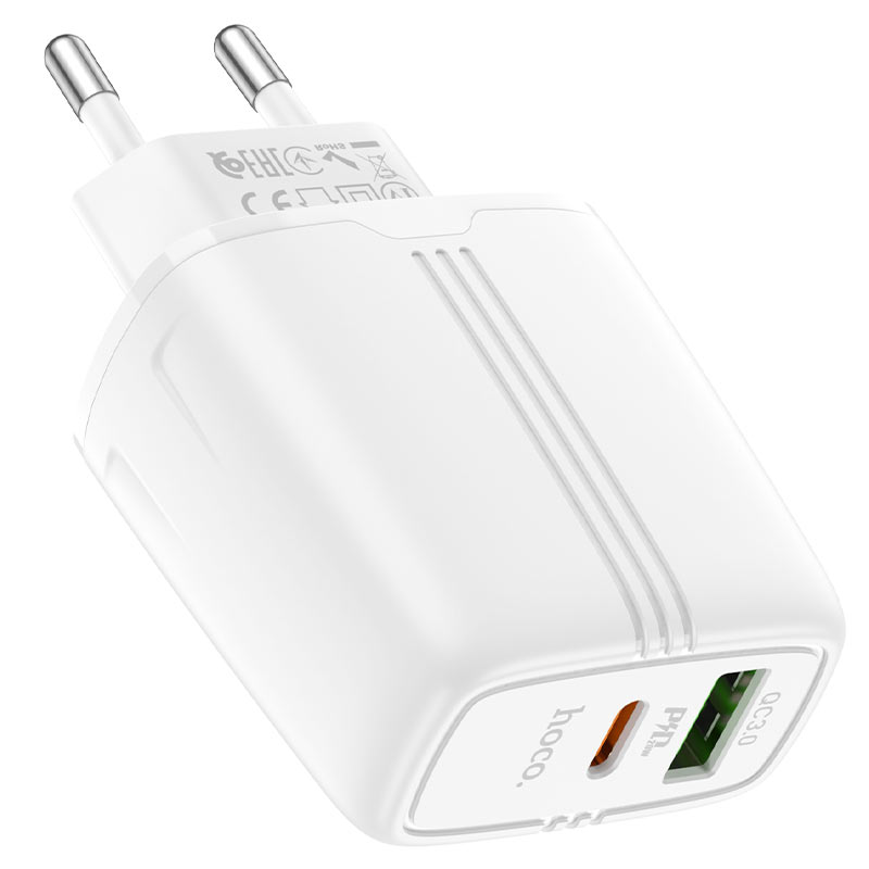 Wall charger “N11 Powerful” PD20W + QC3.0 EU set with cable