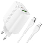 Wall charger “N11 Powerful” PD20W + QC3.0 EU set with cable
