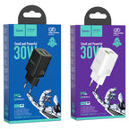 Wall charger “N13 Bright” PD30W + QC3.0 EU set with cable