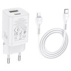 Wall charger “N13 Bright” PD30W + QC3.0 EU set with cable