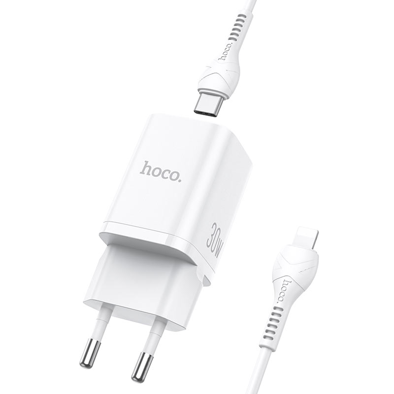 Wall charger “N13 Bright” PD30W + QC3.0 EU set with cable