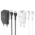 Wall charger “N13 Bright” PD30W + QC3.0 EU set with cable