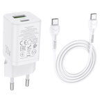 Wall charger “N13 Bright” PD30W + QC3.0 EU set with cable