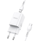 Wall charger “N13 Bright” PD30W + QC3.0 EU set with cable