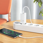 GaN wall charger “N16 Scenery” 3 port EU set with cable