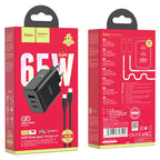 GaN wall charger “N18 Phenomenon” 3 port EU set with cable