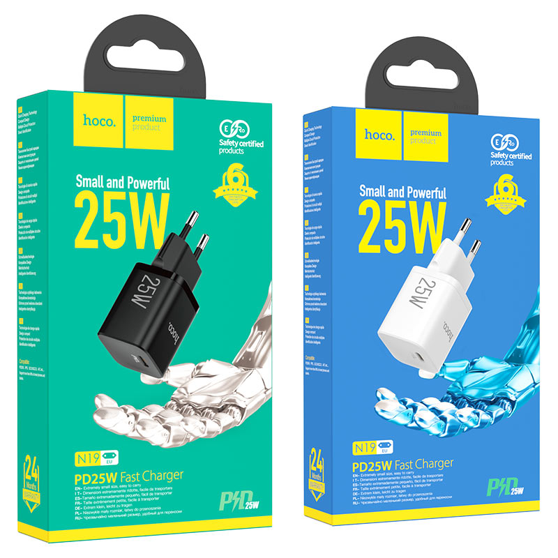 Wall charger “N19 Rigorous” PD25W EU set with cable