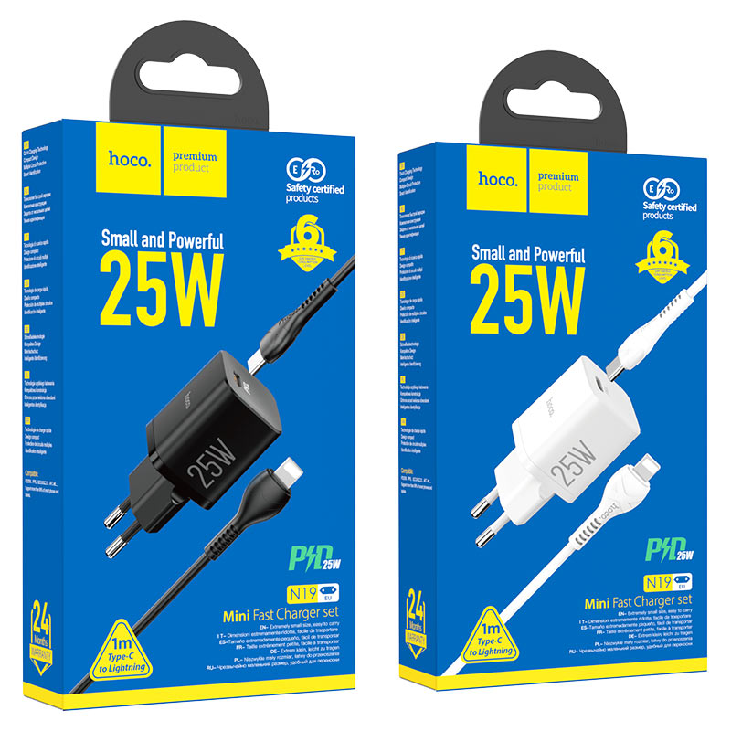 Wall charger “N19 Rigorous” PD25W EU set with cable