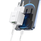 Wall charger “N20 Prestige” PD20W + QC3.0 EU set with cable