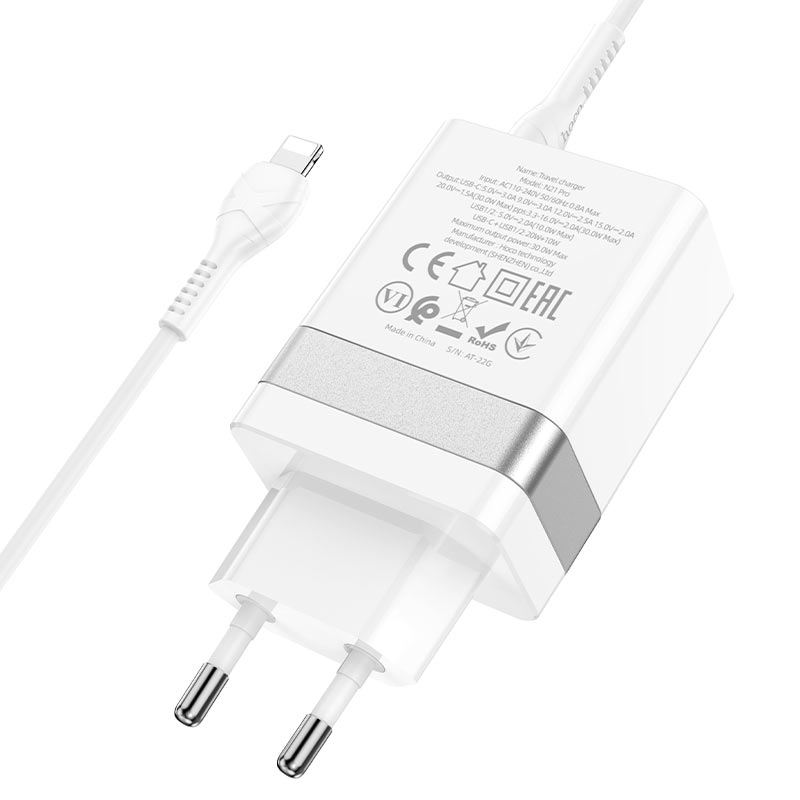 Wall charger “N21 Pro Tourer” PD30W EU set with cable
