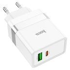 Wall charger “N21 Topspeed” dual port PD30W + QC3.0 EU set with cable