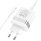 Wall charger “N21 Topspeed” dual port PD30W + QC3.0 EU set with cable