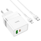 Wall charger “N21 Topspeed” dual port PD30W + QC3.0 EU set with cable
