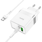Wall charger “N21 Topspeed” dual port PD30W + QC3.0 EU set with cable