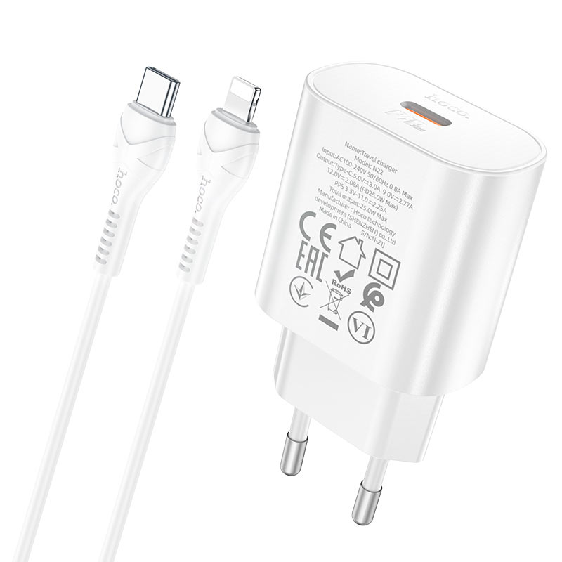 Wall charger “N22 Jetta” PD25W EU set with cable