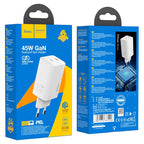 Wall charger “N23 Starlight” PD45W EU set with cable
