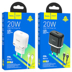 Wall charger “N24 Victorious” PD20W EU set with cable
