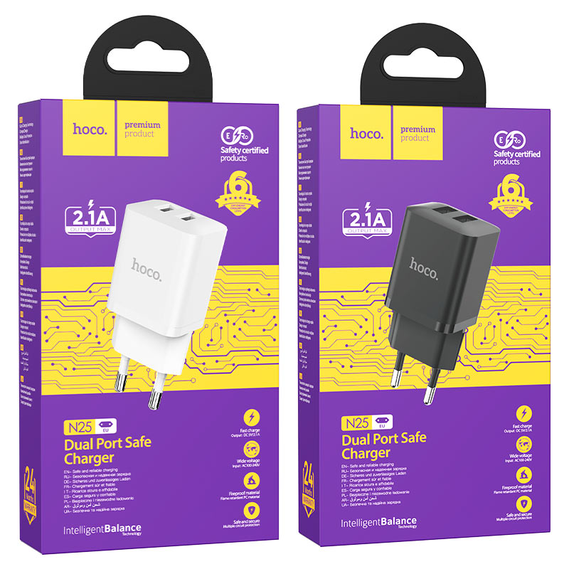 Wall charger “N25 Maker” EU set with cable