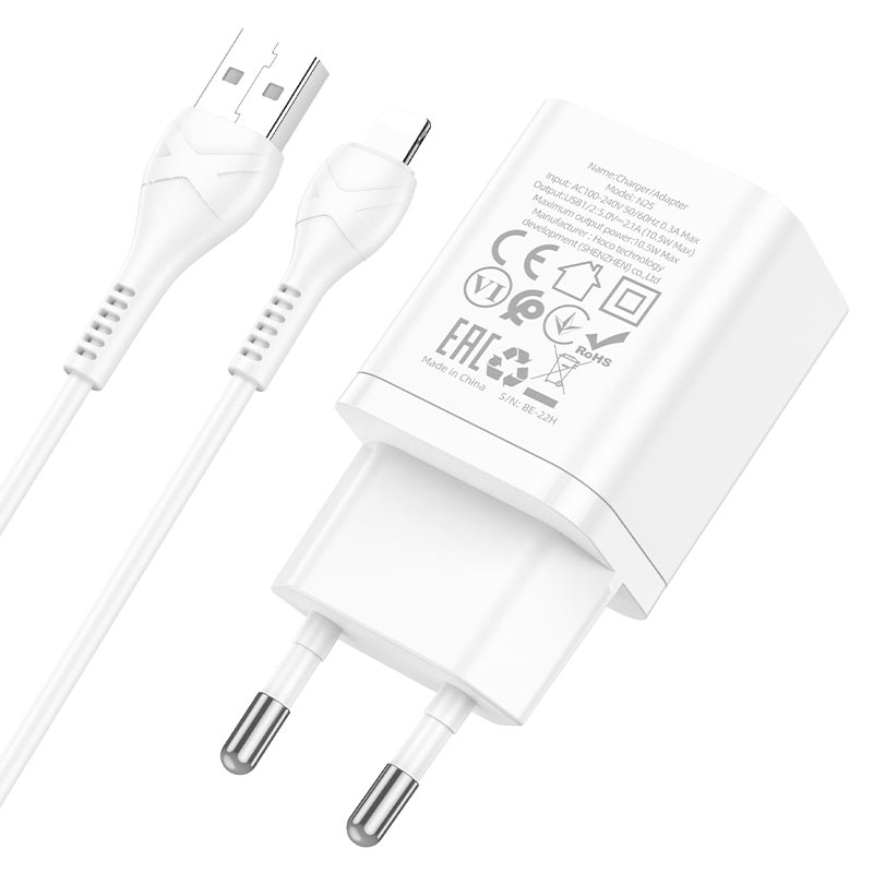 Wall charger “N25 Maker” EU set with cable