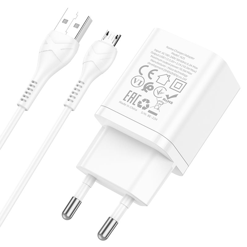 Wall charger “N25 Maker” EU set with cable