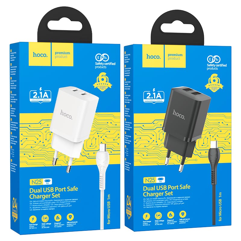 Wall charger “N25 Maker” EU set with cable