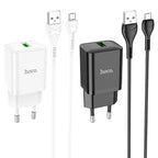 Wall charger “N26 Maxim” QC3.0 EU cable set