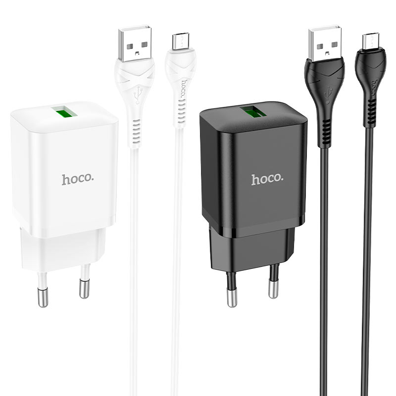 Wall charger “N26 Maxim” QC3.0 EU cable set