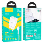 Wall charger “N26 Maxim” QC3.0 EU cable set