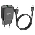 Wall charger “N26 Maxim” QC3.0 EU cable set
