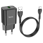 Wall charger “N26 Maxim” QC3.0 EU cable set