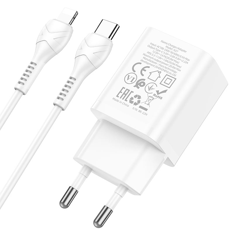 Wall charger “N27 Innovative” PD20W EU cable set
