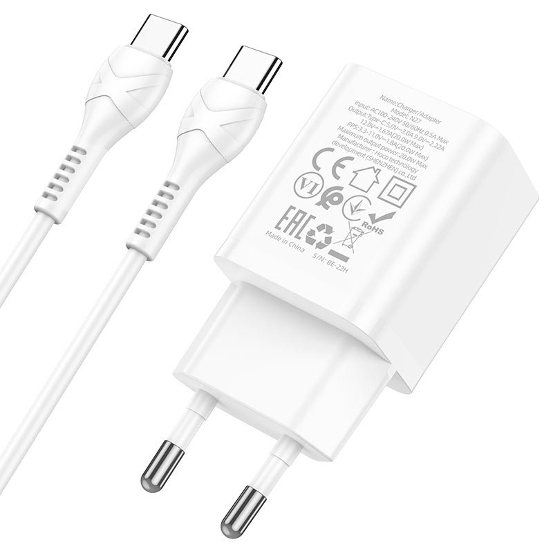 Wall charger “N27 Innovative” PD20W EU cable set