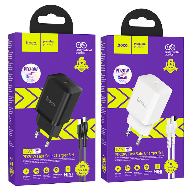 Wall charger “N27 Innovative” PD20W EU cable set