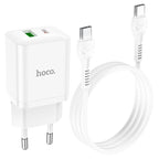 Wall charger “N28 Founder” PD20W + QC3.0 EU cable set