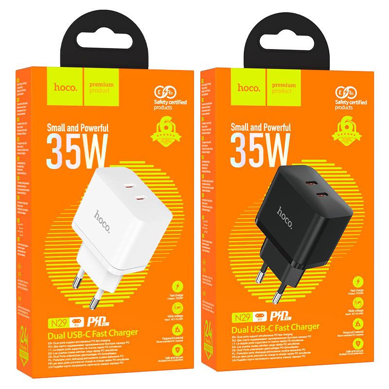 Wall charger “N29 Triumph” PD35W EU set with cable
