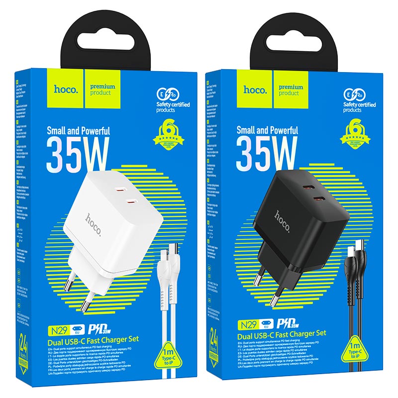 Wall charger “N29 Triumph” PD35W EU set with cable