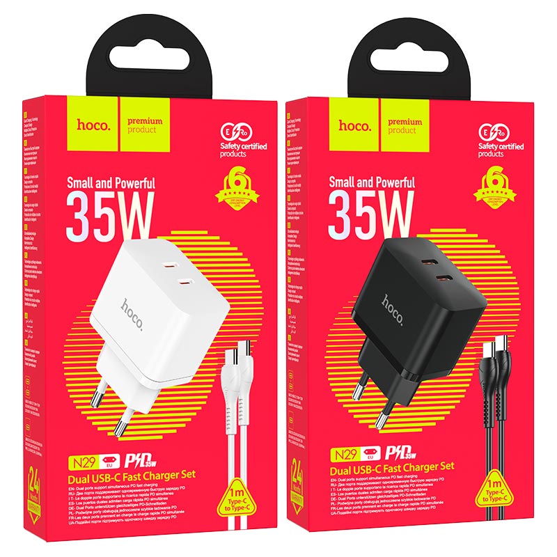 Wall charger “N29 Triumph” PD35W EU set with cable