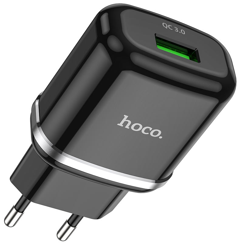 Wall charger “N3 Vigour” QC3.0 EU plug set with cable