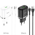 Wall charger “N3 Vigour” QC3.0 EU plug set with cable