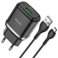 Wall charger “N3 Vigour” QC3.0 EU plug set with cable
