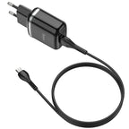 Wall charger “N3 Vigour” QC3.0 EU plug set with cable