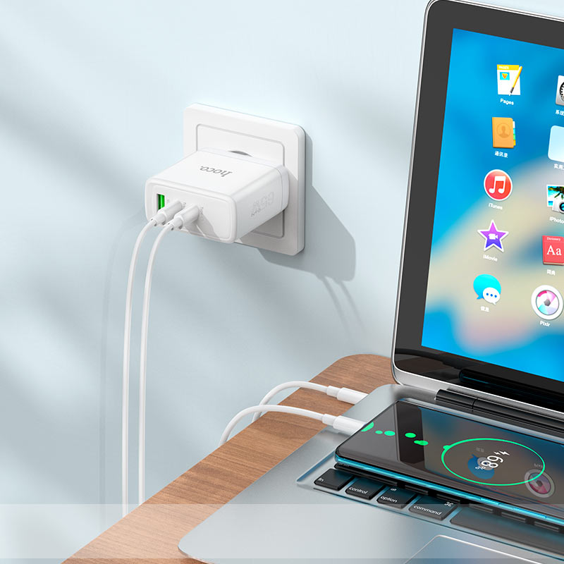 Wall charger “N30 Glory” PD65W + QC3.0 EU