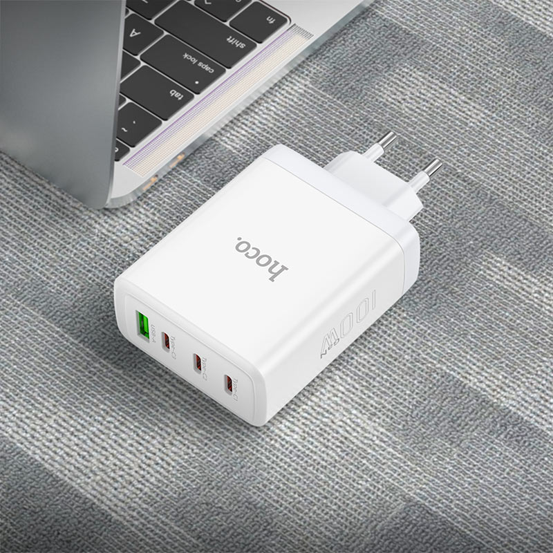 Wall charger “N31 Leader” PD100W + QC3.0 EU cable set