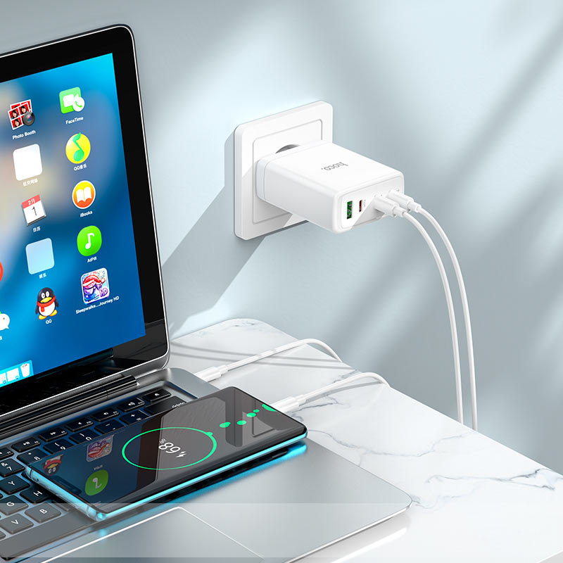 Wall charger “N31 Leader” PD100W + QC3.0 EU cable set