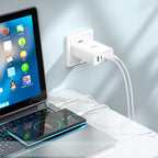 Wall charger “N31 Leader” PD100W + QC3.0 EU cable set