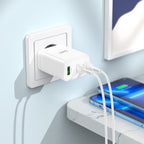 Wall charger “N33 Start” PD35W + QC3.0 EU cable set
