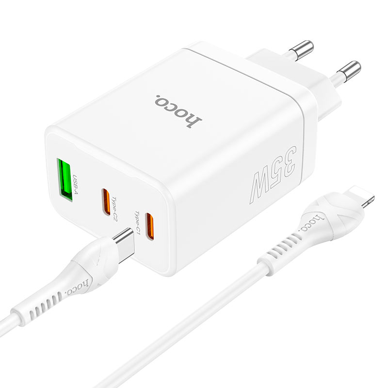 Wall charger “N33 Start” PD35W + QC3.0 EU cable set