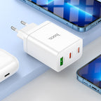 Wall charger “N33 Start” PD35W + QC3.0 EU cable set